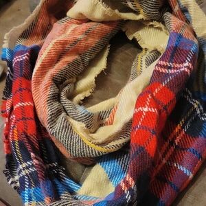 Vibrant Checkered Women's Infinity Scarf